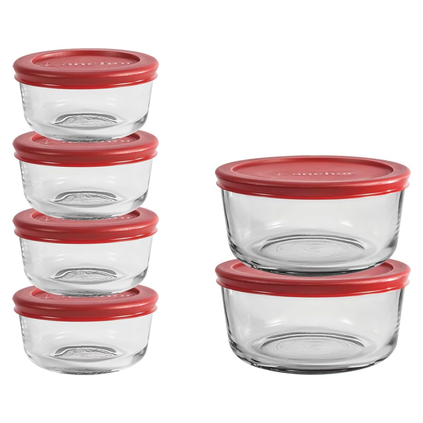 食器 ANCHOR HOCKING Amazon｜Anchor Hocking 蓋付きガラス保存容器 12個 (ガラス製食品保存